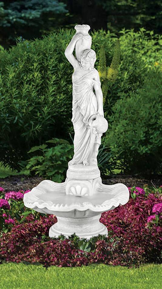 Rebecca at Well Fountain in Sunburst Shell