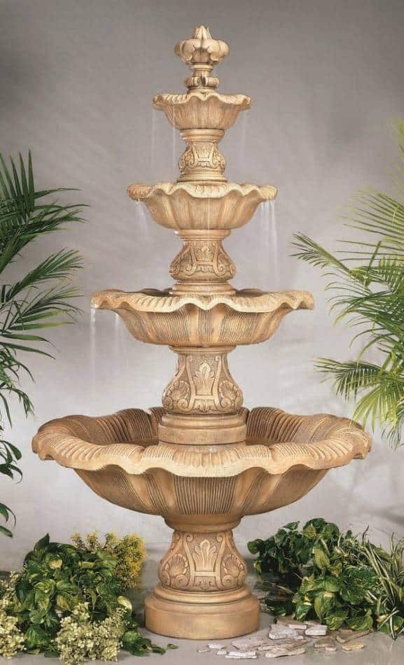 Four Tiered Renaissance Fountain