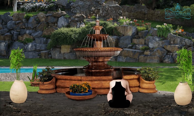 Grande Palazzo Fluted Fountain 23pc
