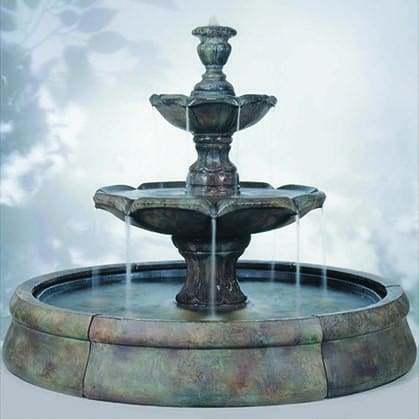 Finial Spill Fountain in Crested Pool 13 pc.