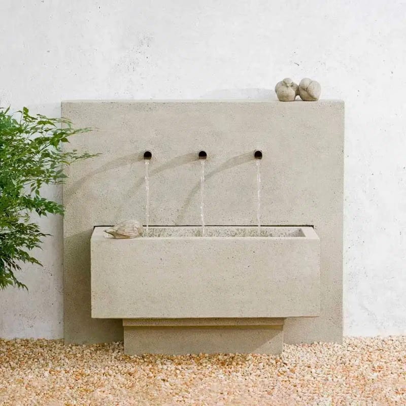 X3 Concrete Wall Fountain