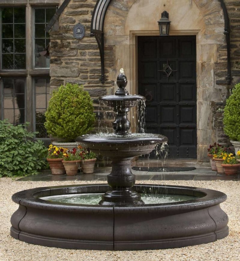 Caterina 2-Tier Fountain in Basin