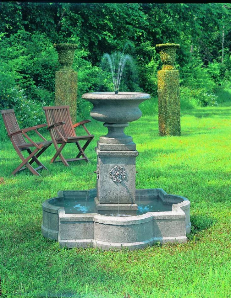 Palazzo Urn Concrete Fountain