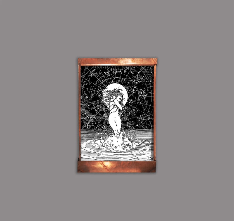 Naiad: Spirals of the Sun Wall Fountain