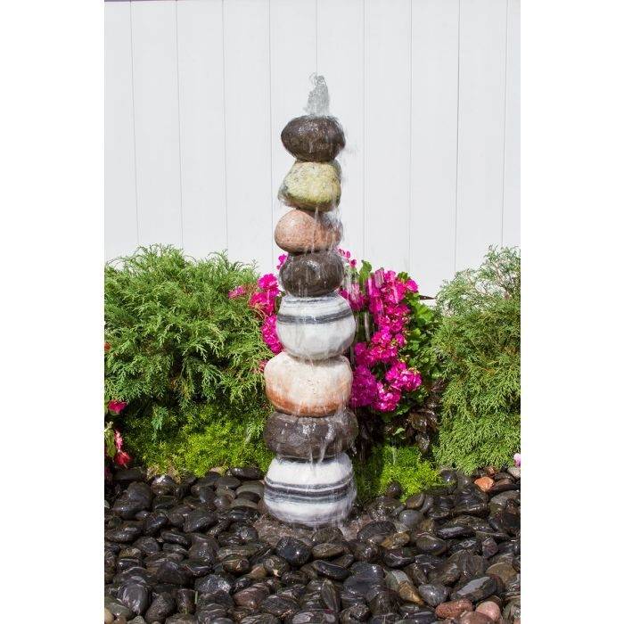 Stacked Pebble Fountain