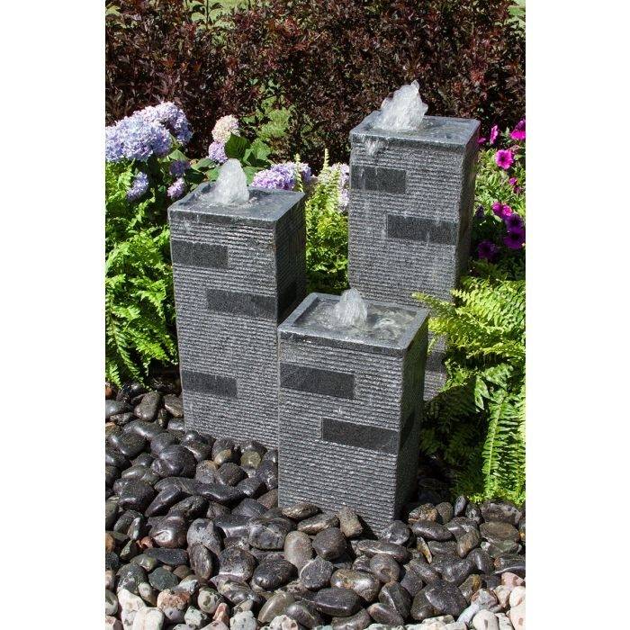 Polished Block Towers Fountain Kit