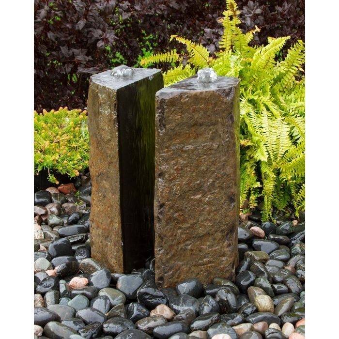 Basalt Fountain Kit - 36″ Double Split Polished 2 Piece