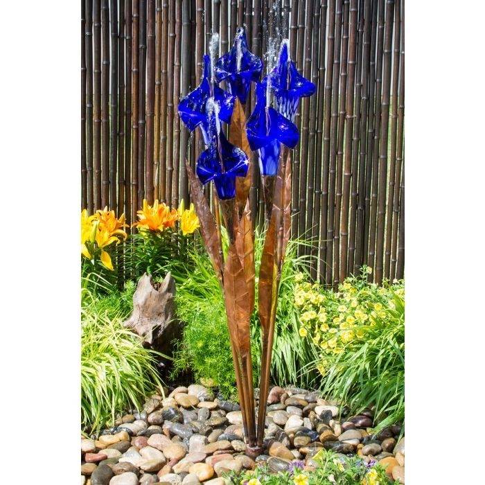 Blue Iris Flower - Fountain Only