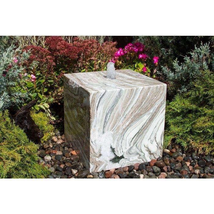 20″ Glacier Marble Cube Fountain