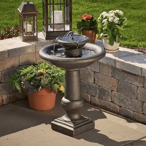 Chatsworth 2-Tier Solar on Demand Fountain