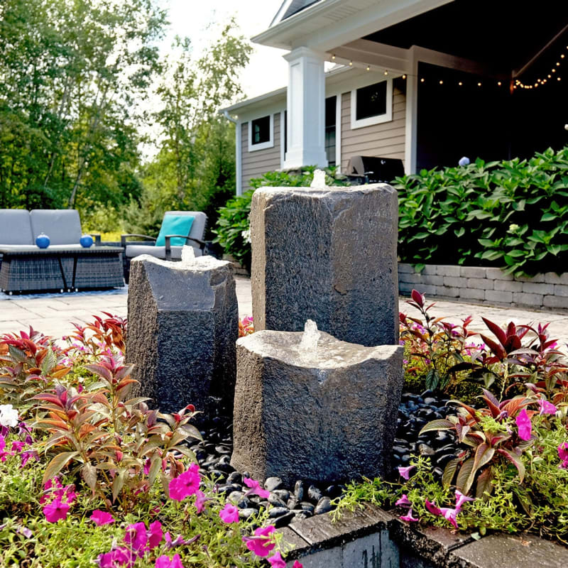 Bird Bath Triple Fountain Kit