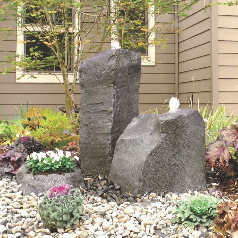 Cascade Double Fountain Kit w/Accent Planter