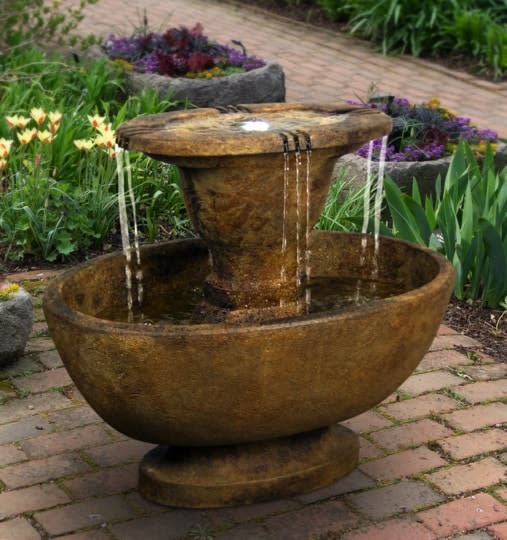Alfresco Fountain With Plume Light