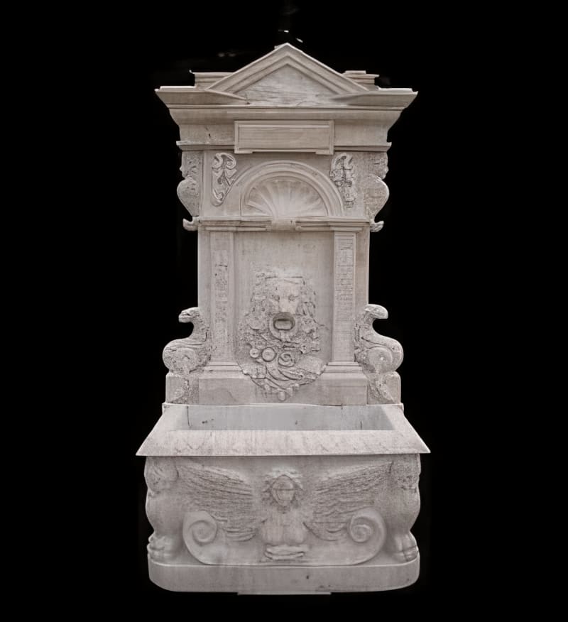 Lion Marble Wall Fountain