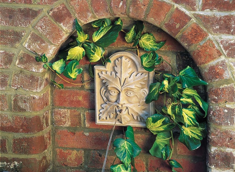 Green Man Wall Fountain