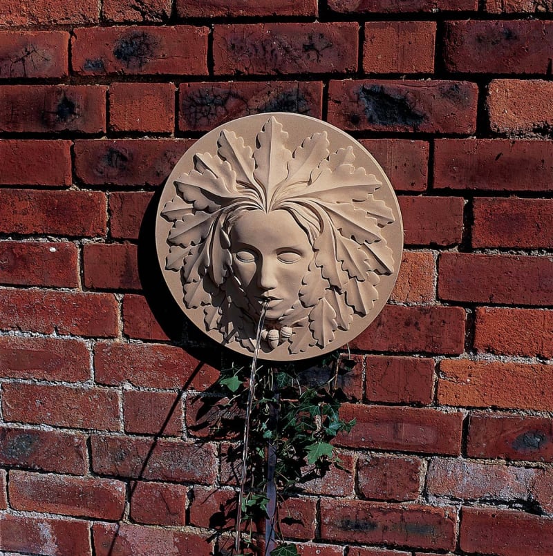 Green Woman Wall Fountain
