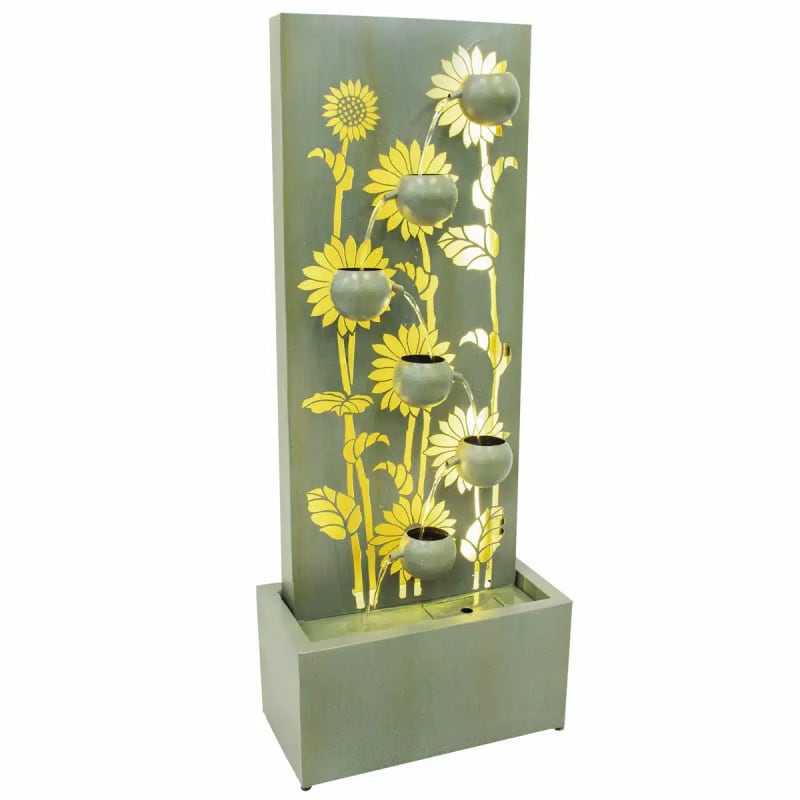 Sunflower Fields Outdoor Water Fountain