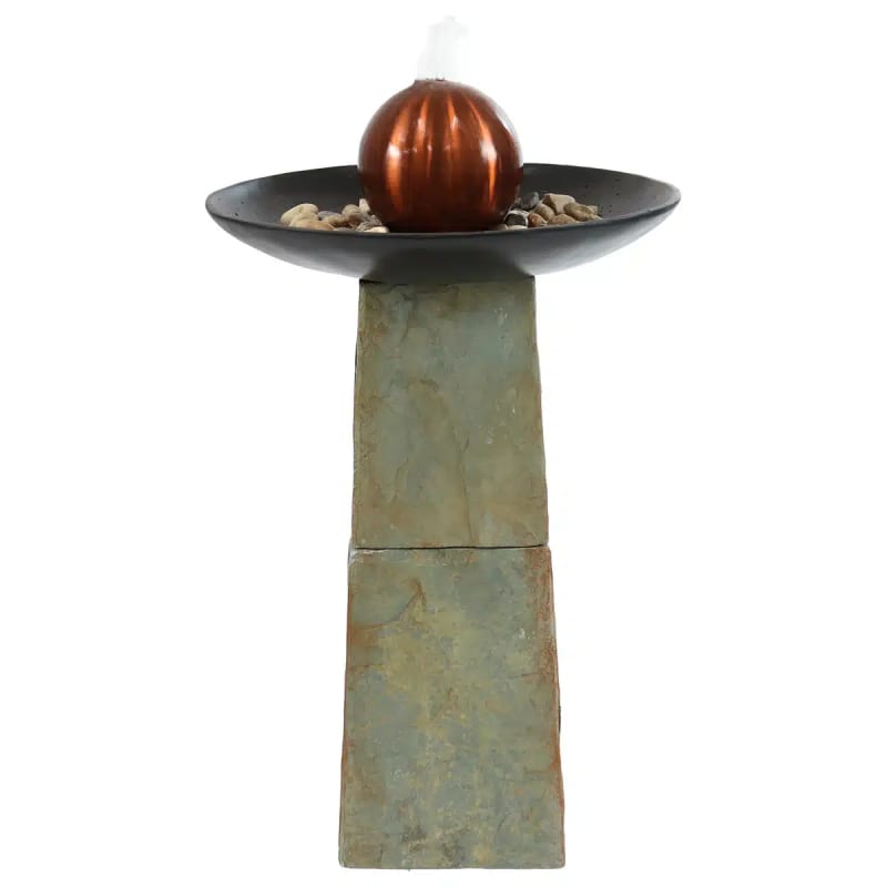 Decorative Orb Slate Outdoor Water Fountain