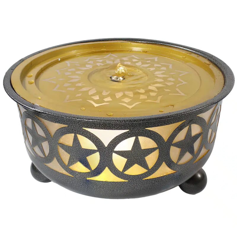 All Star Galvanized Iron Bowl Outdoor Water Fountain