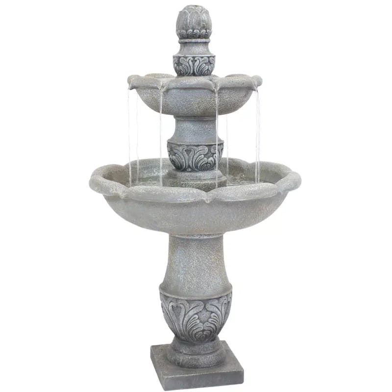 2-Tier Outdoor Water Fountain - French Garden Design