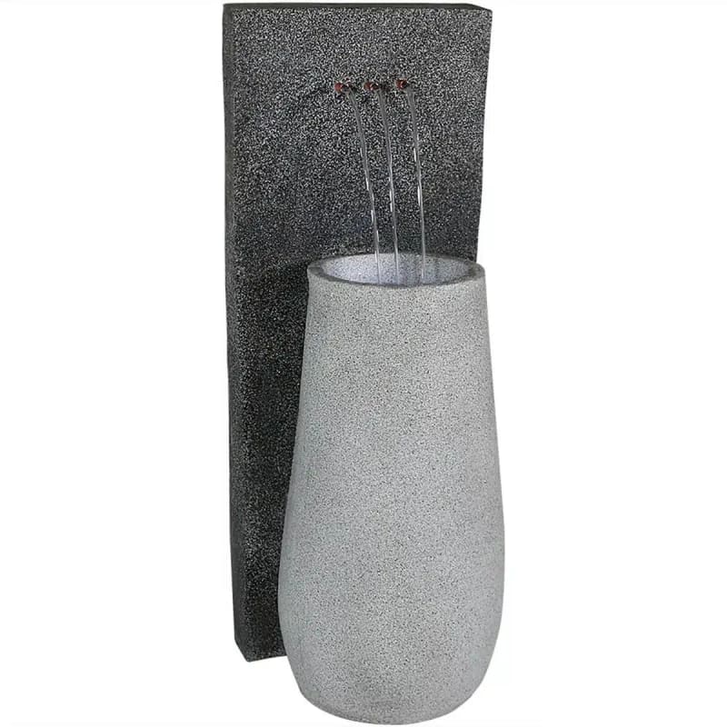 Three Stream Monterno Outdoor Fountain with LED Light