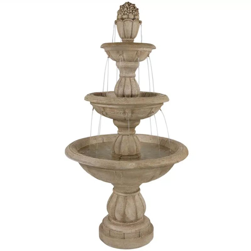 3-Tier Cornucopia Outdoor Water Fountain