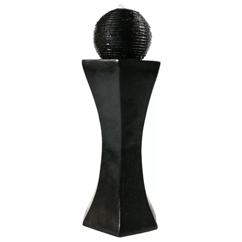 Pedestal and Ball Solar with Battery Backup Fountain