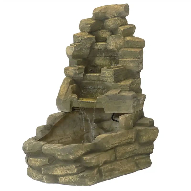 Stone Falls Outdoor Fountain
