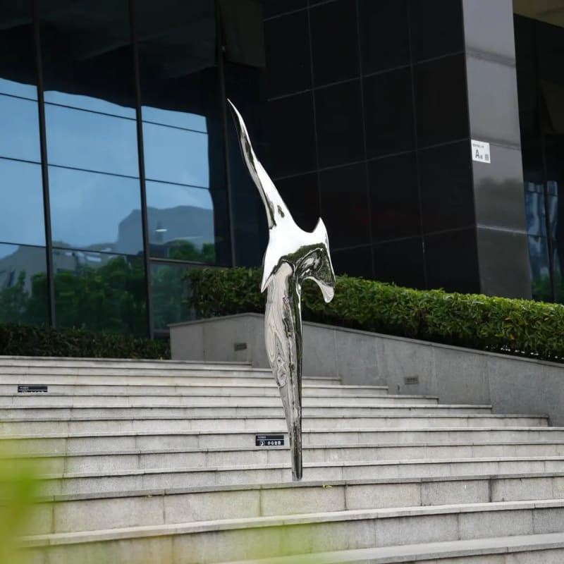 Modern Stainless Steel Sculpture
