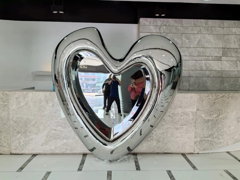 Heart Mirror Sculpture