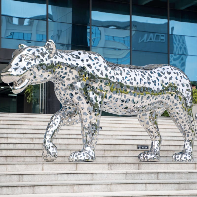 Large Outdoor Leopard Sculpture