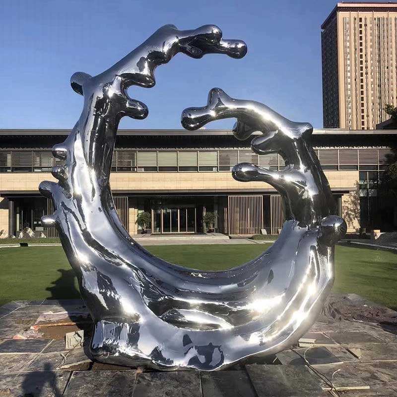 Stainless Steel Sea Wave Sculpture