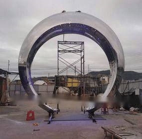 Stainless Steel Traffic Circle Sculpture