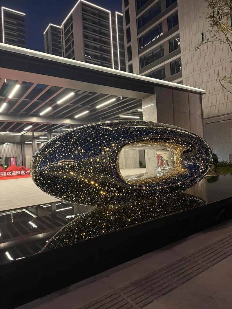 Stainless Steel Starry Sky Sculpture