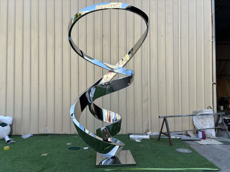 Stainless Steel Spiral Sculpture
