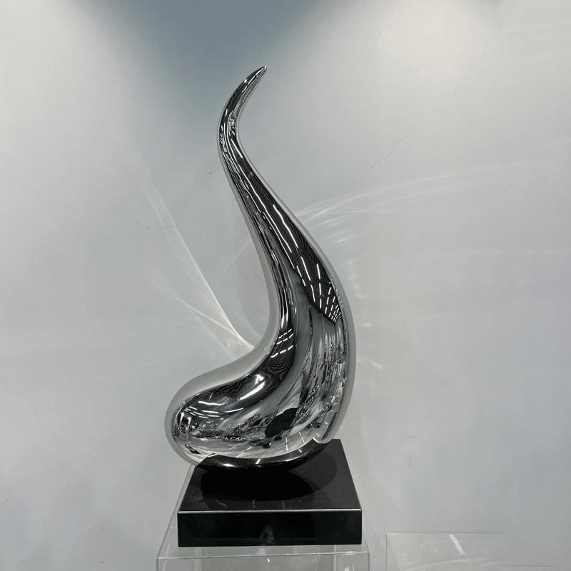 Stainless Steel Flickering Flame Sculpture