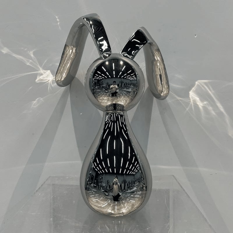 Stainless Steel Bunny Sculpture