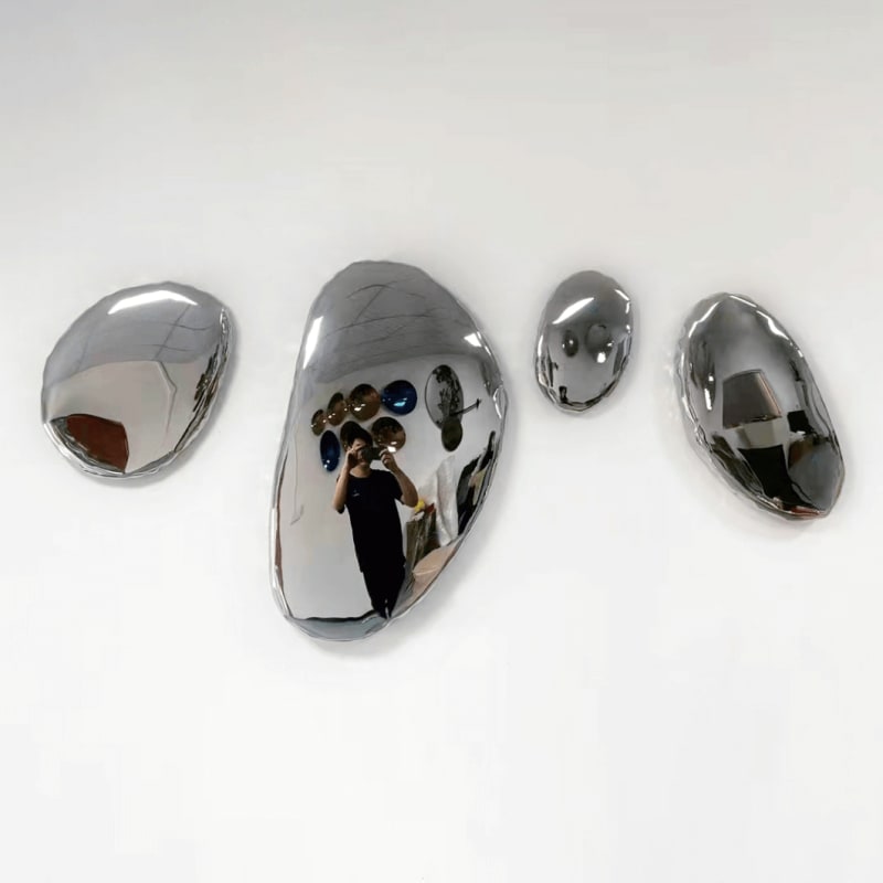 Stainless Steel Irregular Stone Shape Sculpture