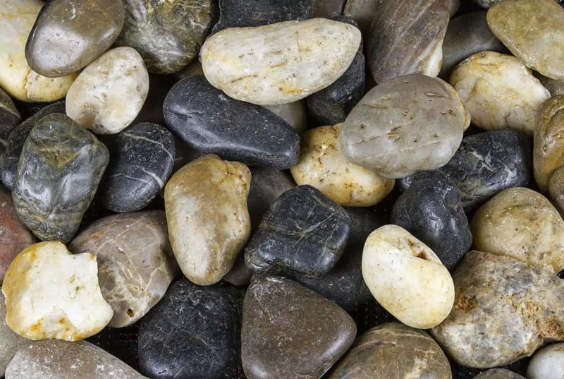 Polished Pebbles - Mixed - 40# Bag