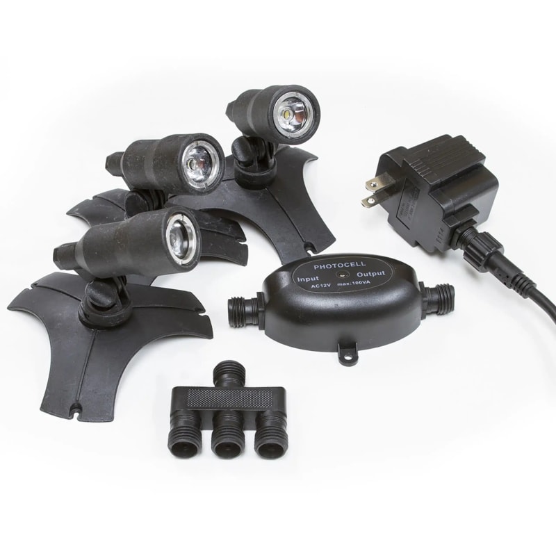 IllumiGlow® Warm White Fountain & Pond 3-Light LED Kit