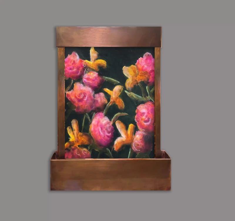 Velvet Bloom Tabletop Fountain