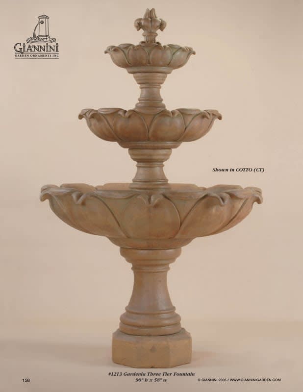 Gardenia Three Tier Fountain