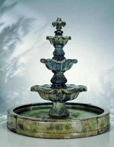 Three-Tier Renaissance Fountain in Grando Pool
