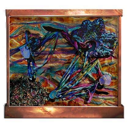 Copper Fire Wall Fountain