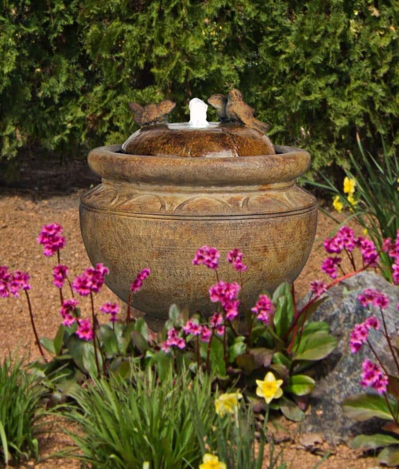 Birds Patio Bubbler Fountain