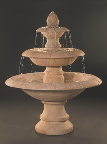 Venetian Ftn, W/Fiore Pond, Black