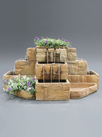 Stone C-Yard Cscd Ftn, W/O Plntrs
