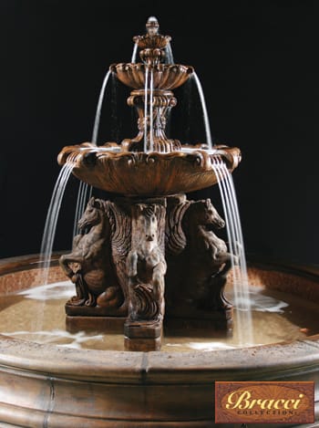 Cavalli Fountain, 2 Tier W/O Pond