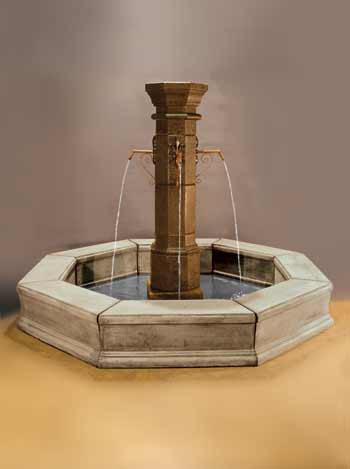 Plaza Fountain For Pond, Tall (No Top)