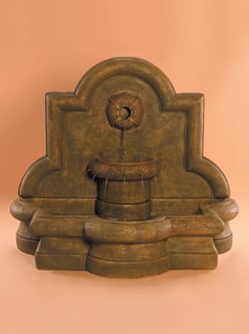 Rosette Quatrefoil Wall Fountain